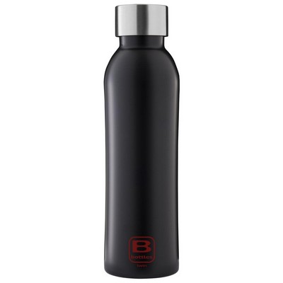 B Bottles Twin - Matt Black - 500 ml - Double wall thermal bottle in 18/10 stainless steel